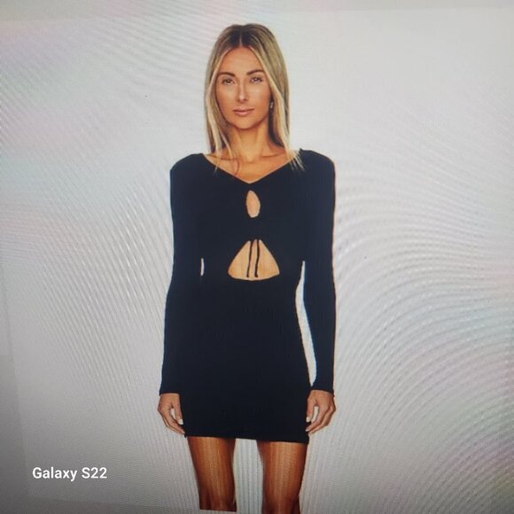 Steve Madden Dresses & Skirts - Steve Madden Veronica Cutout Long Sleeve Minidress Green Small NWT